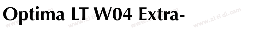 Optima LT W04 Extra字体转换